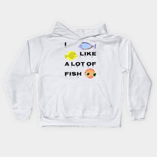 I like a lot of fish Kids Hoodie